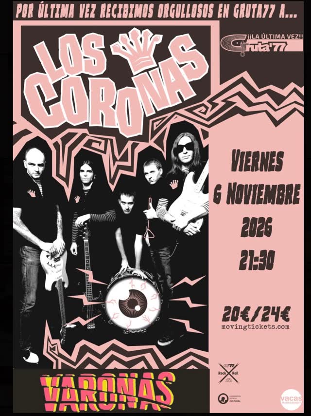 Despedimos la mítica sala Gruta 77 con Varonas
