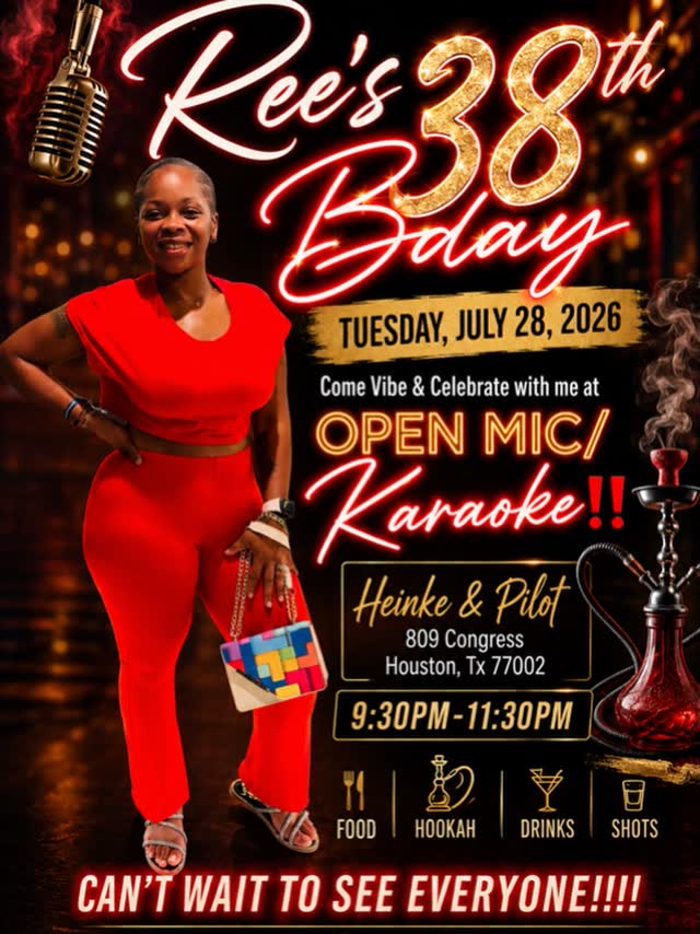Ree's 38th Bday Open Mic / Karaoke