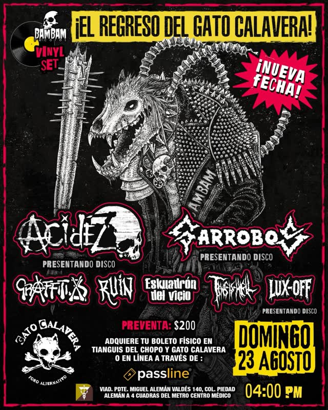 Nueva fecha 23 de agosto!!!