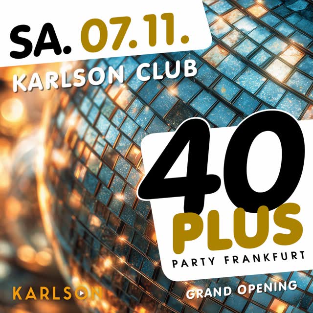 40plus Party Frankfurt – Grand Opening