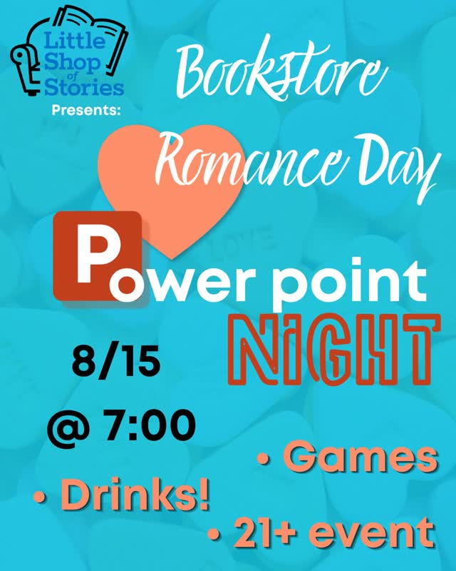 Bookstore Romance Day Powerpoint NIGHT
