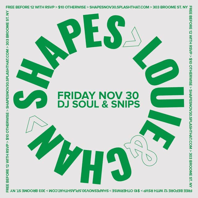 Friday night Shapes party