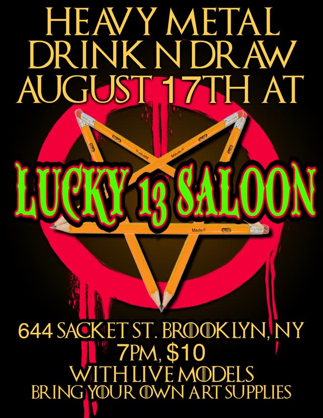 Heavy Metal Drink and Draw