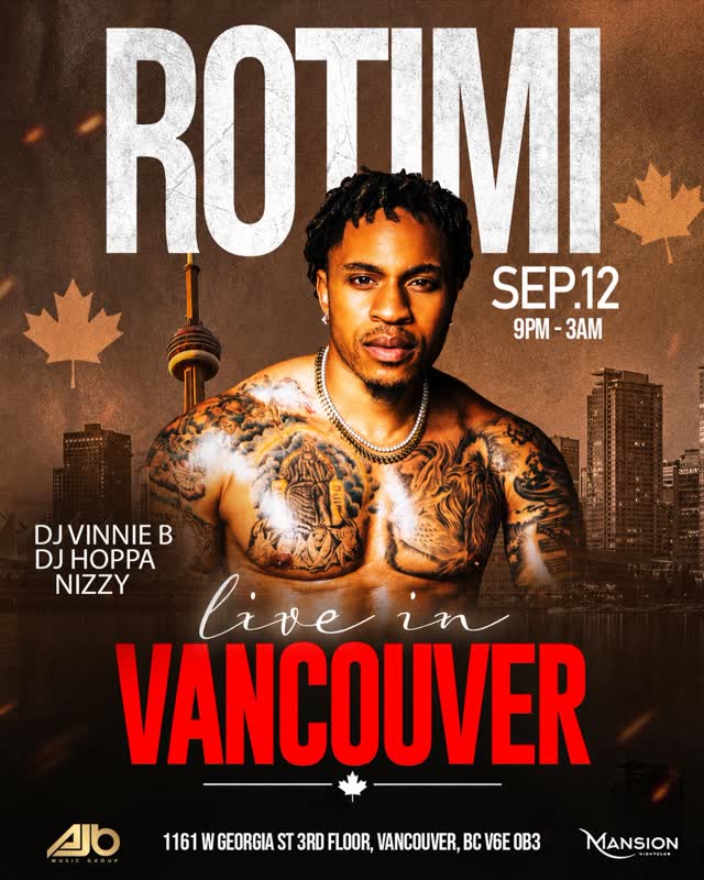 ROTIMI LIVE IN VANCOUVER