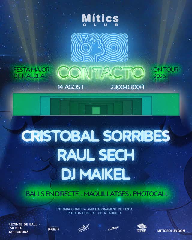 Contacto ON TOUR a la festa major de l’Aldea!