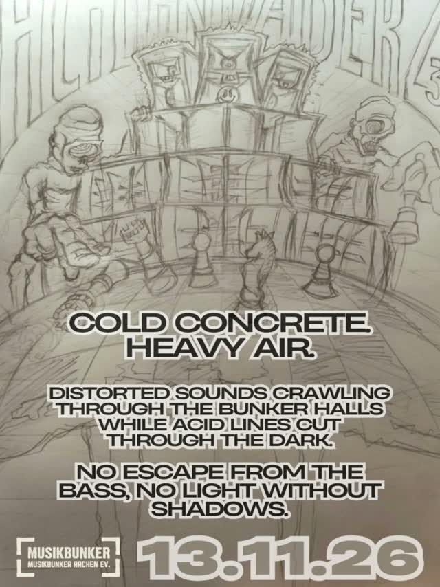 HIDDEN INVADER - COLD CONCRETE. HEAVY AIR.