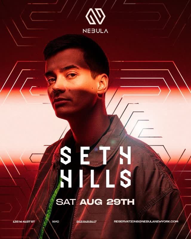 Seth Hills hits Nebula New York in Times Square