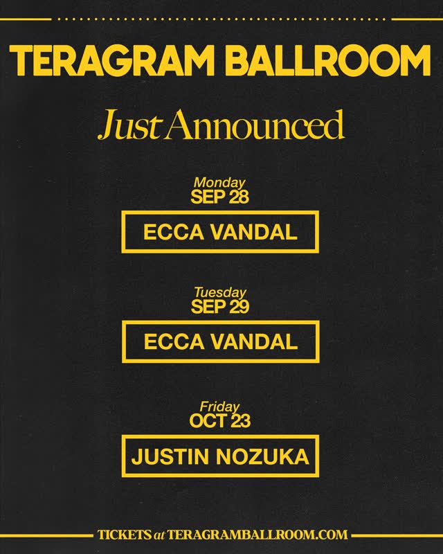 TERAGRAM BALLROOM Just Announced
