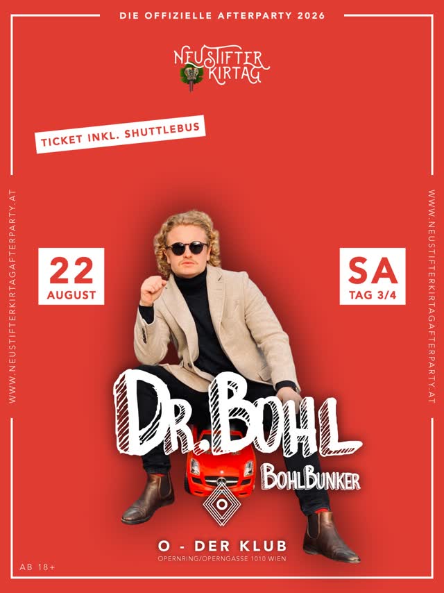 DIE OFFIZIELLE NEUSTIFTER KIRTAG AFTERPARTY 2026