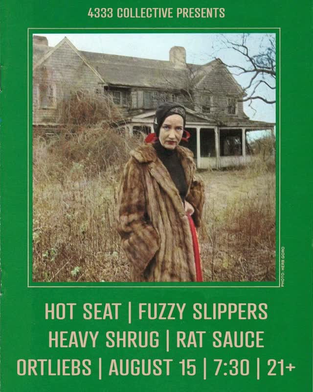 4333 COLLECTIVE PRESENTS HOT SEAT | FUZZY SLIPPERS | HEAVY SHRUG | RAT SAUCE