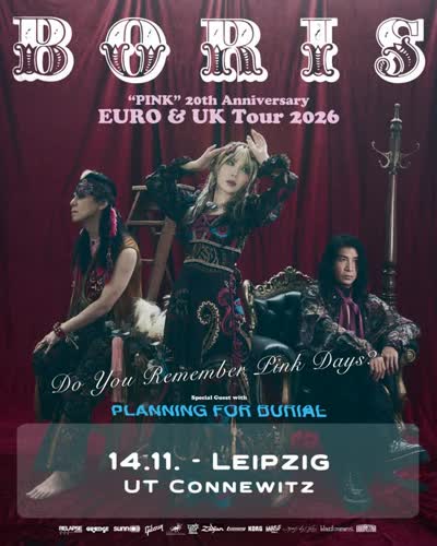 BORIS (JPN) - „PINK“ 20th Anniversary Euro & UK Tour 2026