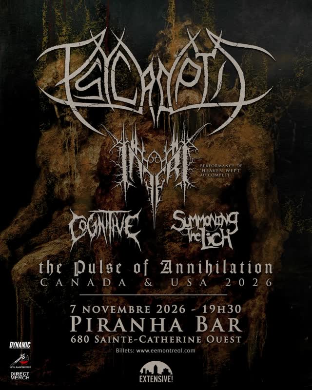 Psycroptic, Inferi, Cognitive and Summoning The Lich live at Piranha Bar