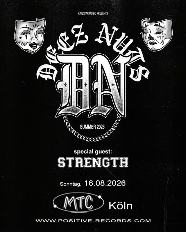 DEEZ NUTS und STRENGTH spielen am 16.8.2026 im MTC