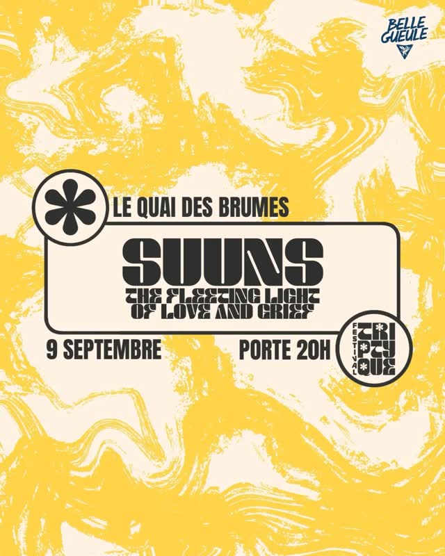 SUUNS @ Quai des Brumes // rock expérimental/krautrock