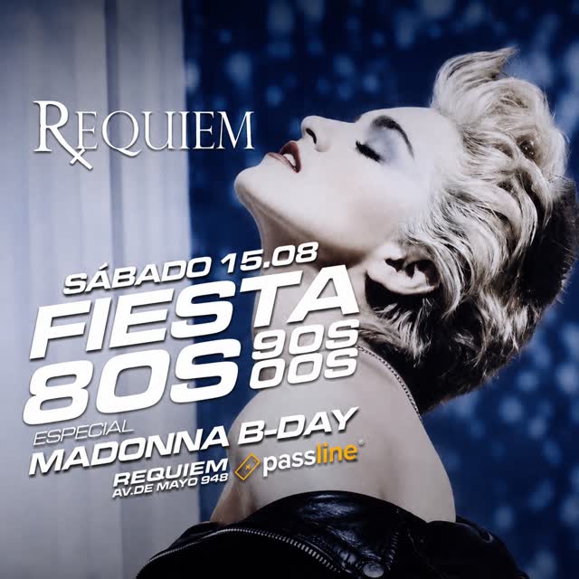 FIESTA RETRO 80s POP - ESPECIAL MADONNA B-DAY