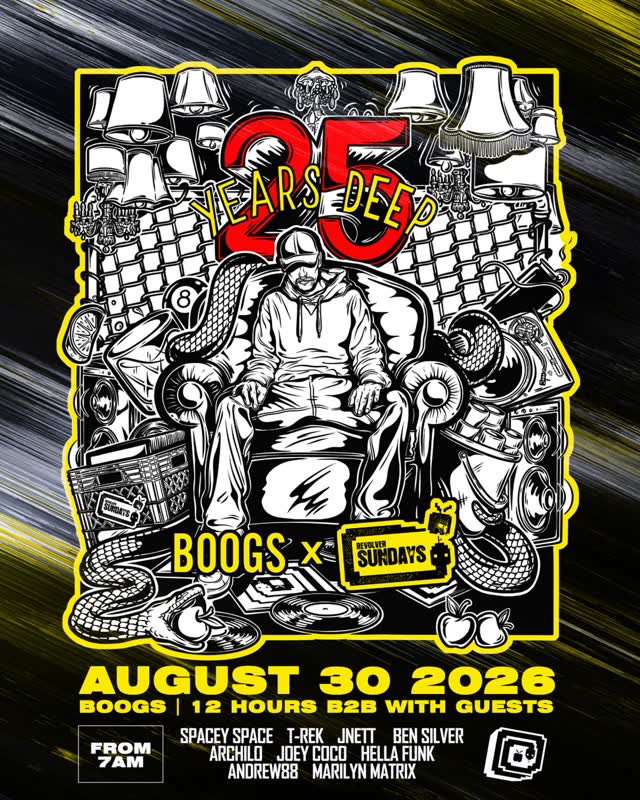 25 YEARS DEEP BOOGS X REVOLVER SUNDAYS