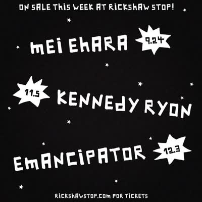 ON SALE THIS WEEK AT RICKSHAW STOP!