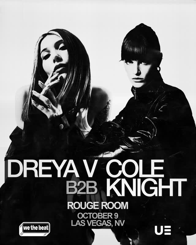 Cole Knight and Dreya V B2B under the red lights