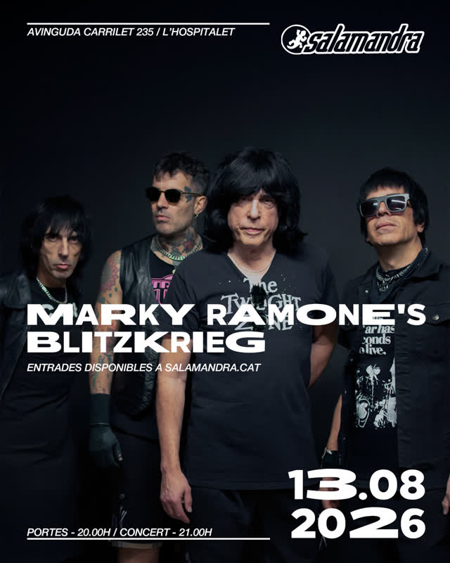 Marky Ramone arriba a Salamandra per celebrar el llegat d’una de les bandes més influents de la història del punk