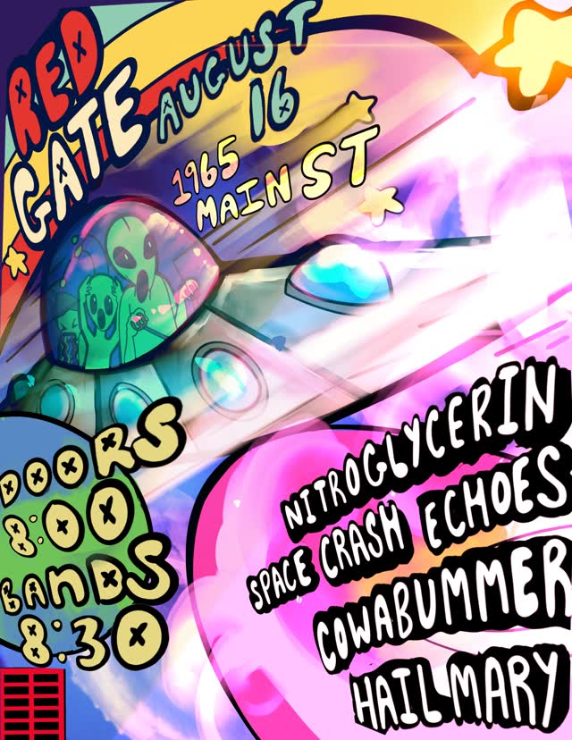 NITROGLYCERIN, SPACE CRASH ECHOES, COWABUMMER, HAIL MARY