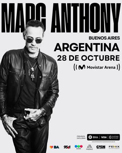 Marc Anthony llega al Movistar Arena