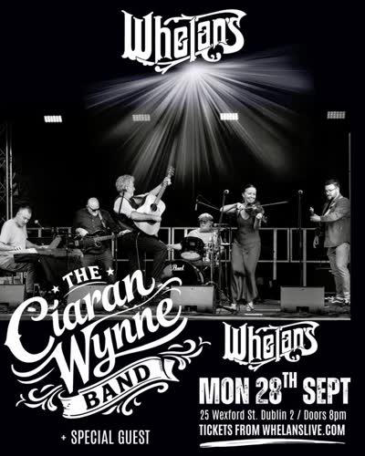 CIARÁN WYNNE BAND play Whelan’s Upstairs