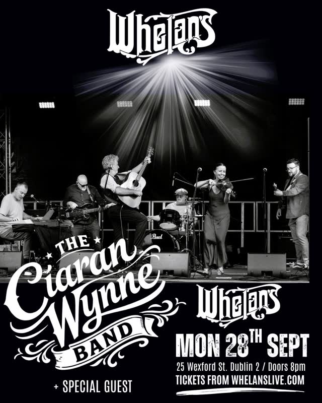 CIARÁN WYNNE BAND play Whelan’s Upstairs