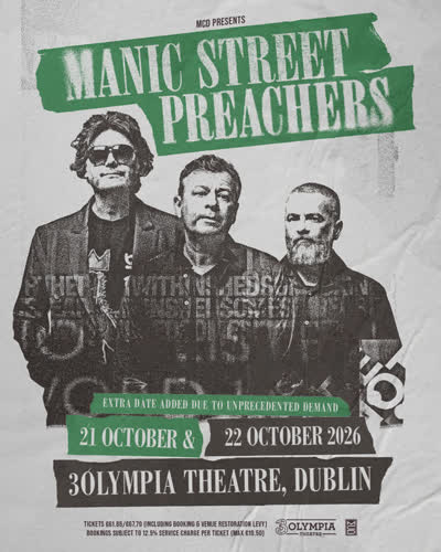 Manic Street Preachers headlining shows
