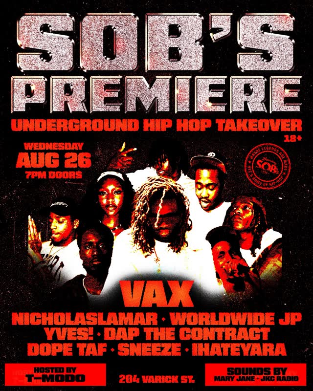 SOBs PREMIERE