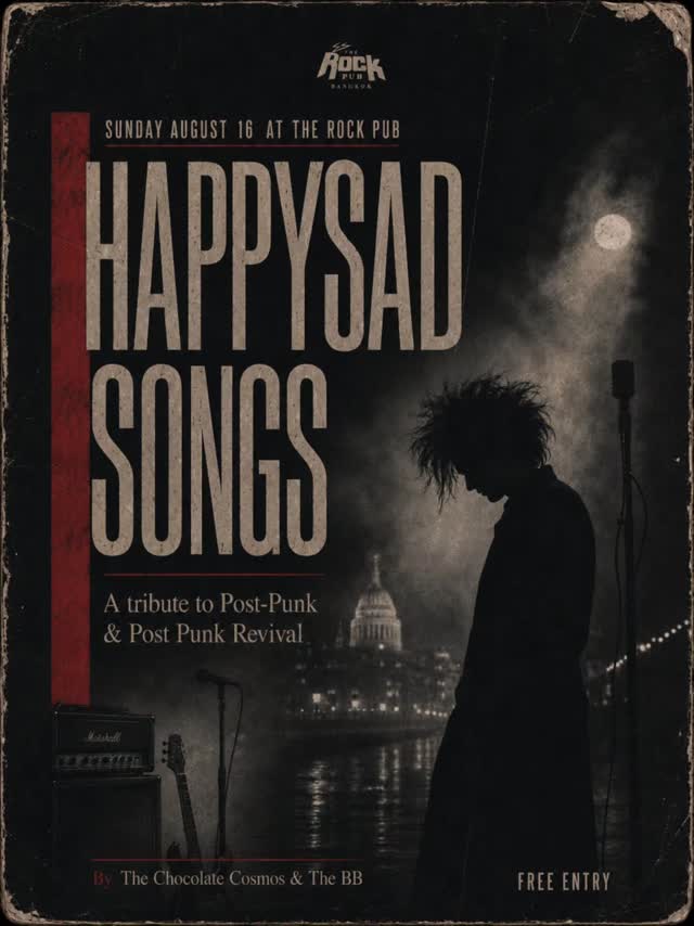 HAPPYSAD SONGS: A Tribute to Post-Punk & Post-Punk Revival