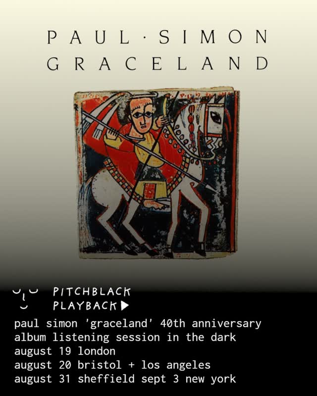 Paul Simon 'Graceland' 40th Anniversary Album Listening Session in the Dark