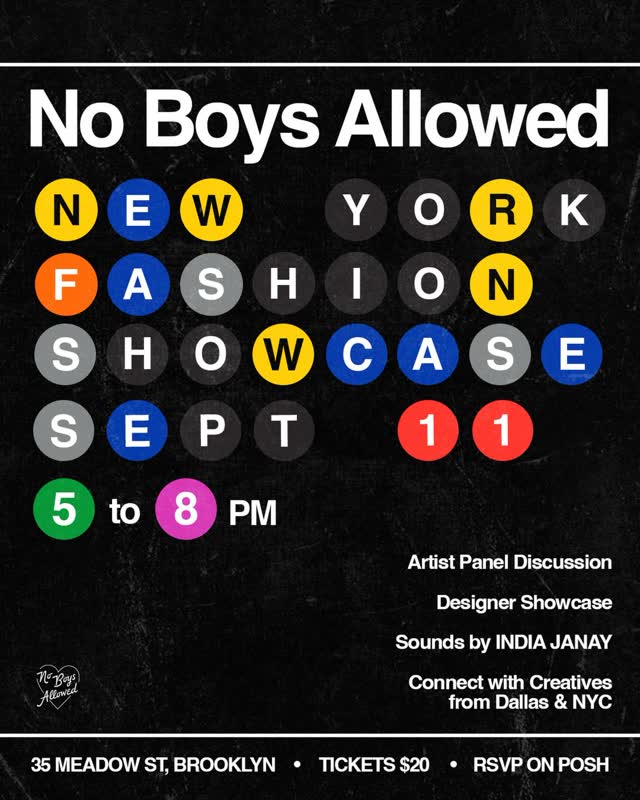 NO BOYS ALLOWED NYC Fashion Showcase