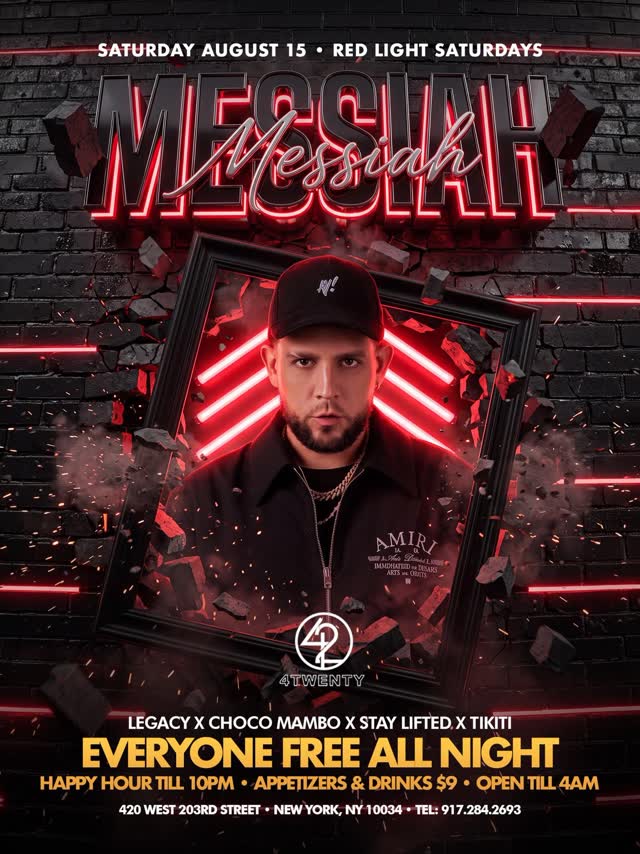 RED LIGHT SATURDAYS presents MESSIAH