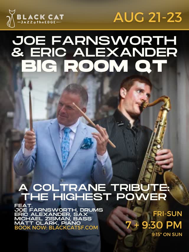 Joe Farnsworth and Eric Alexander bring hard-swinging New York jazz to Black Cat SF