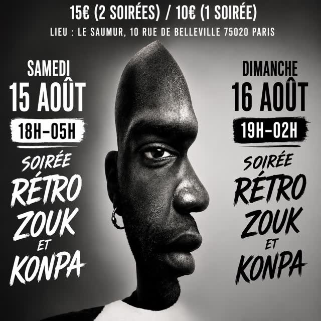 SOIRÉE RÉTRO ZOUK ET KONPA