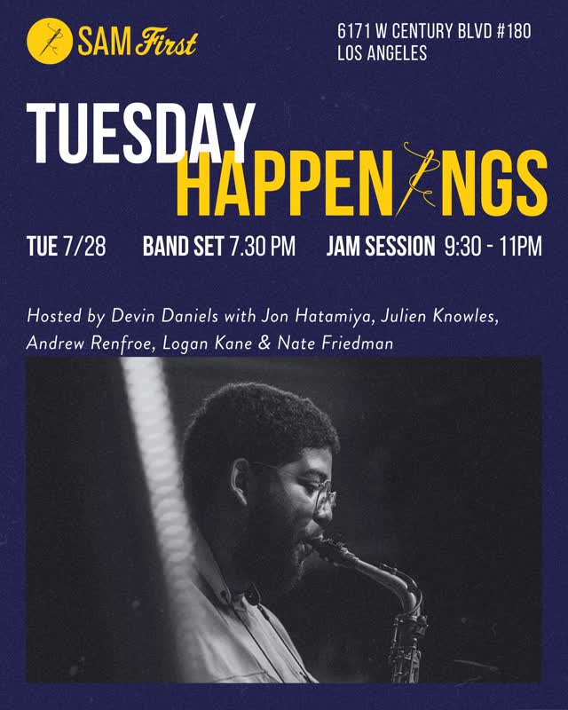 Tuesday Happenings hosted by Devin Daniels