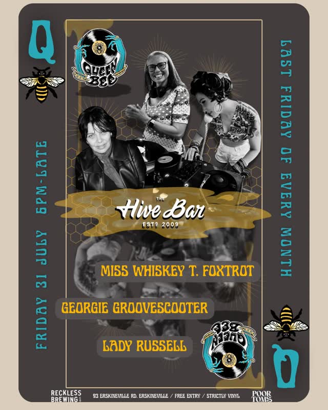 Queen Bee DJs monthly