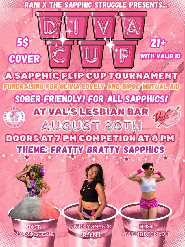 The Sapphic Struggle: DIVA CUP! A Sapphic Flip Cup Tournament!