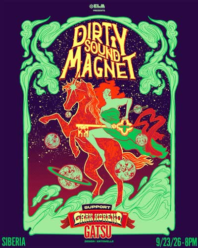 DIRTY SOUND MAGNET play Siberia with GRAN MORENO and GATSU