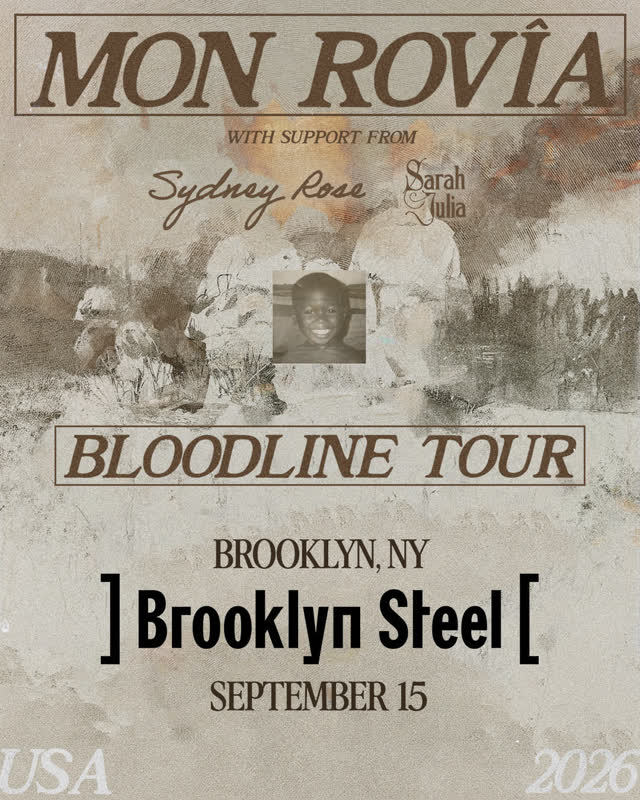 Mon Rovîa is taking over Brooklyn Steel