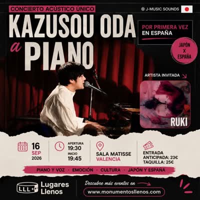 Kazusou Oda - Concierto acústico de piano y voz