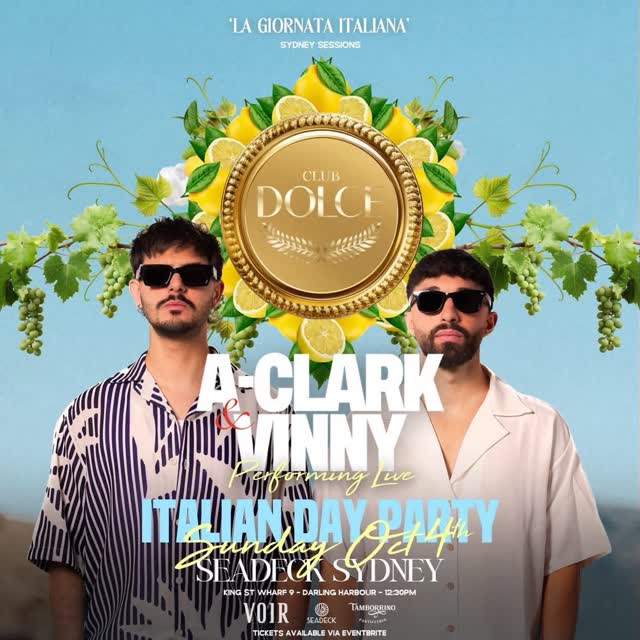 CLUB DOLCE PRESENTS: LA GIORNATA ITALIANA X A-CLARK & VINNY