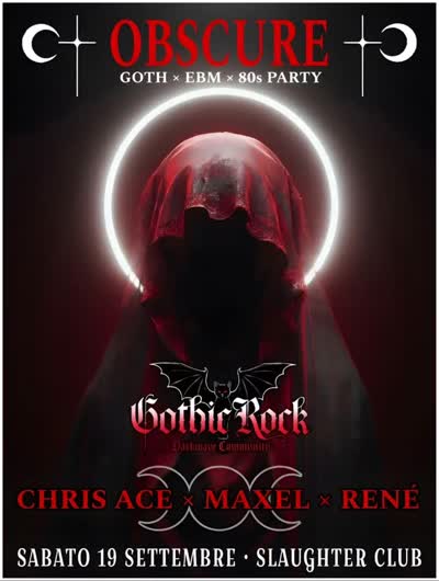 OBSCURE Goth × Ebm × 80s Party