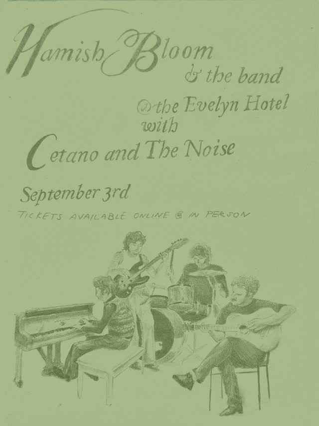 Gig with 6 piece band, The Noise, and Cetanoband