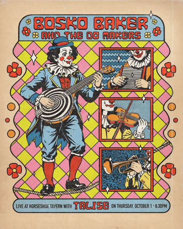 Bosko Baker & The Do Makers with special guest Talise
