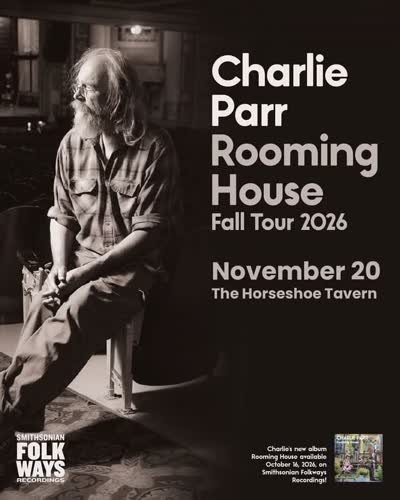 Charlie Parr Rooming House Fall Tour 2026