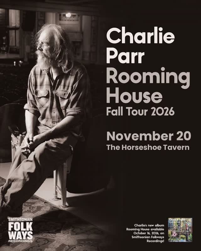 Charlie Parr Rooming House Fall Tour 2026