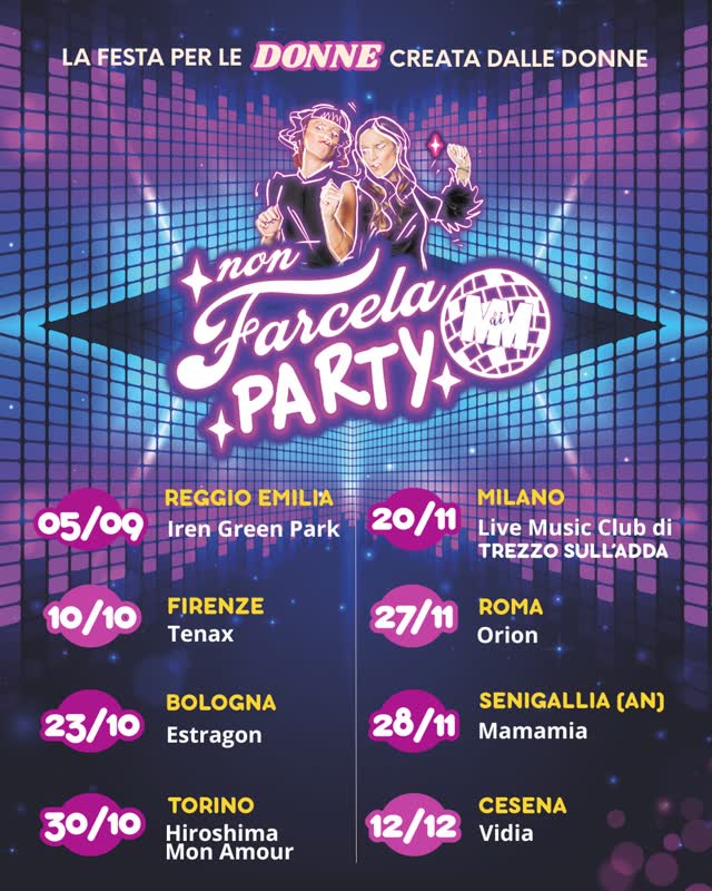 Nuovo Tour del Non Farcela Party