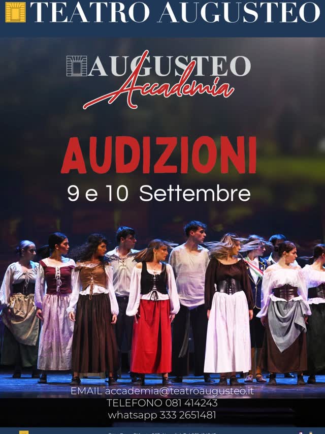 AUDIZIONI AUGUSTEO Accademia