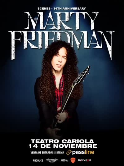 Marty Friedman vuelve a Chile